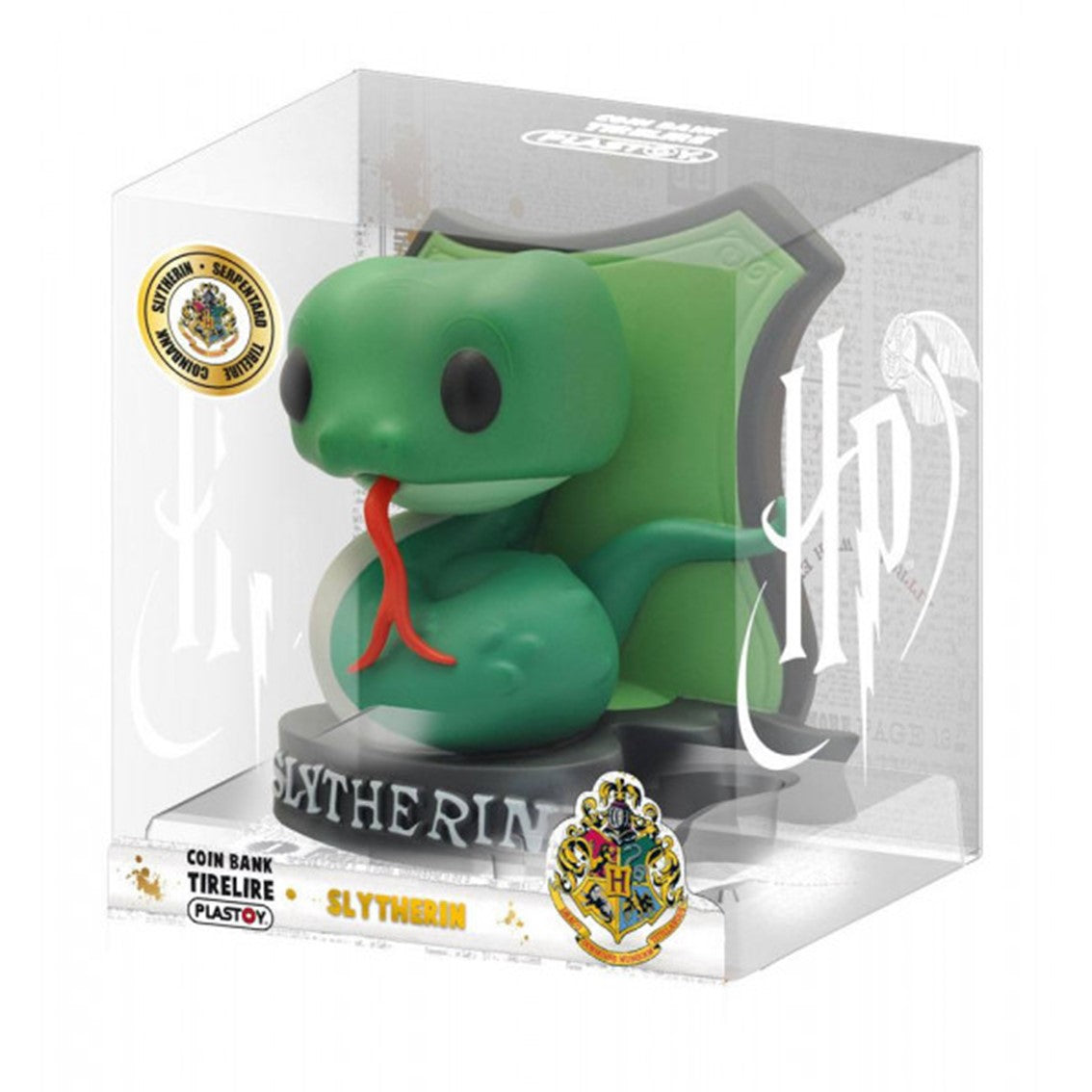 Figura hucha plastoy harry potter casa slytherin serpiente chibi