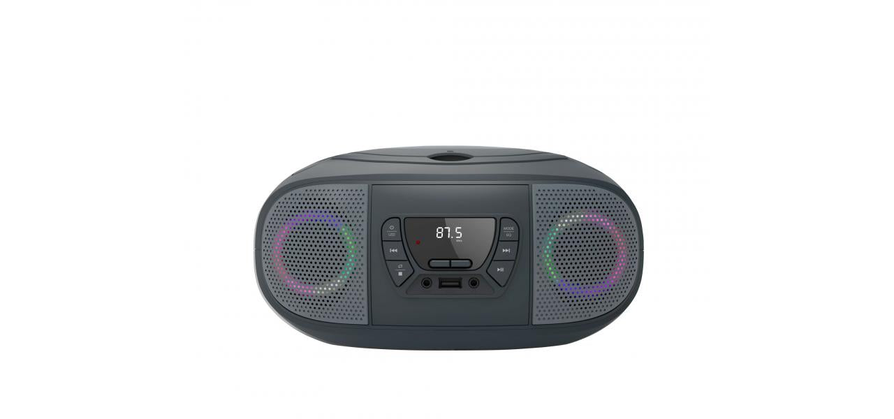 Radio cd fonestar boom - go - g usb gris