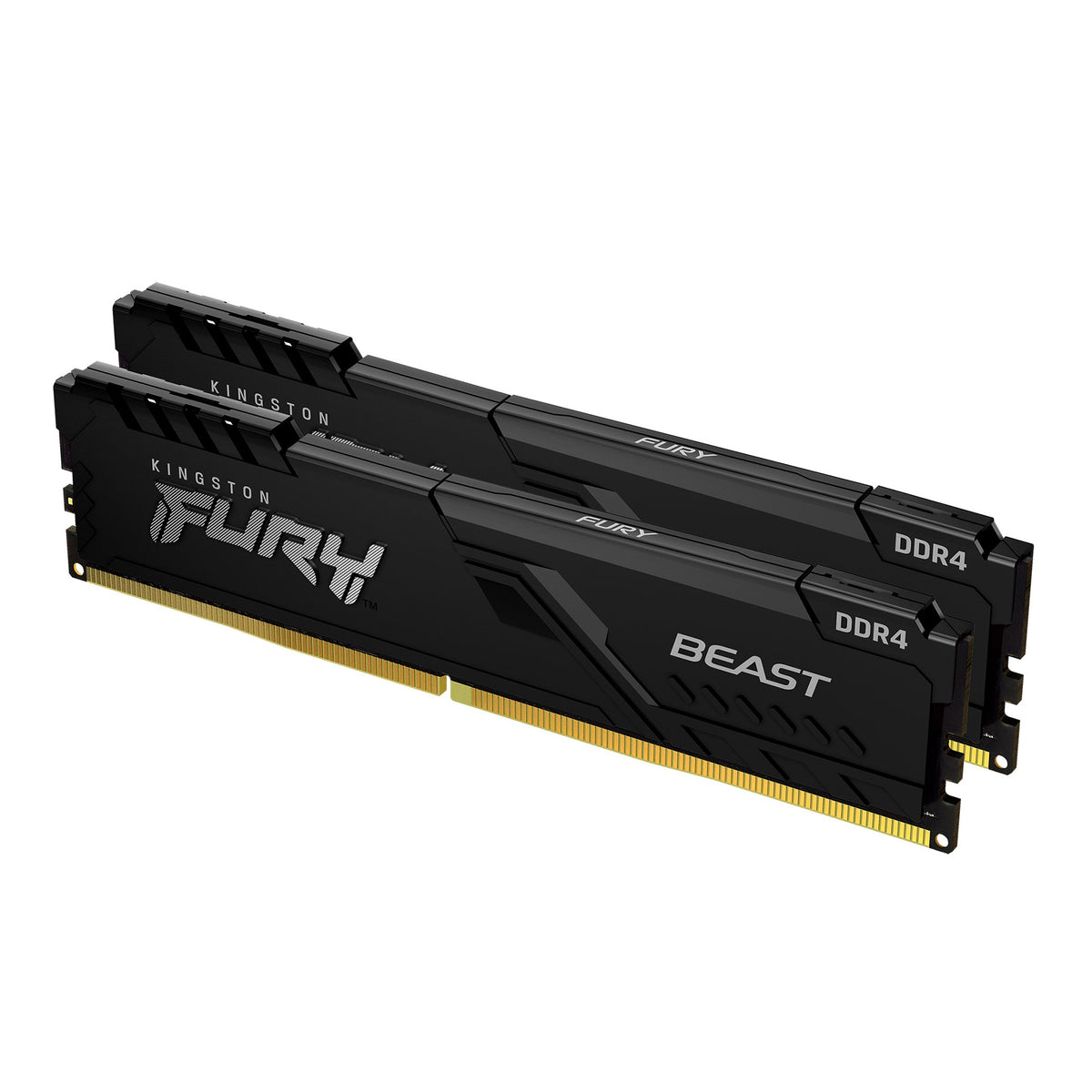 Memoria ram ddr4 16gb 2x8gb kingston hiperx fury blak gaming - 3200 mhz - pc4 - 25600 - cl16 dimm