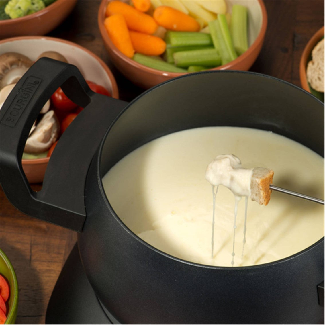 Fondue bourgini clasica delux 8p