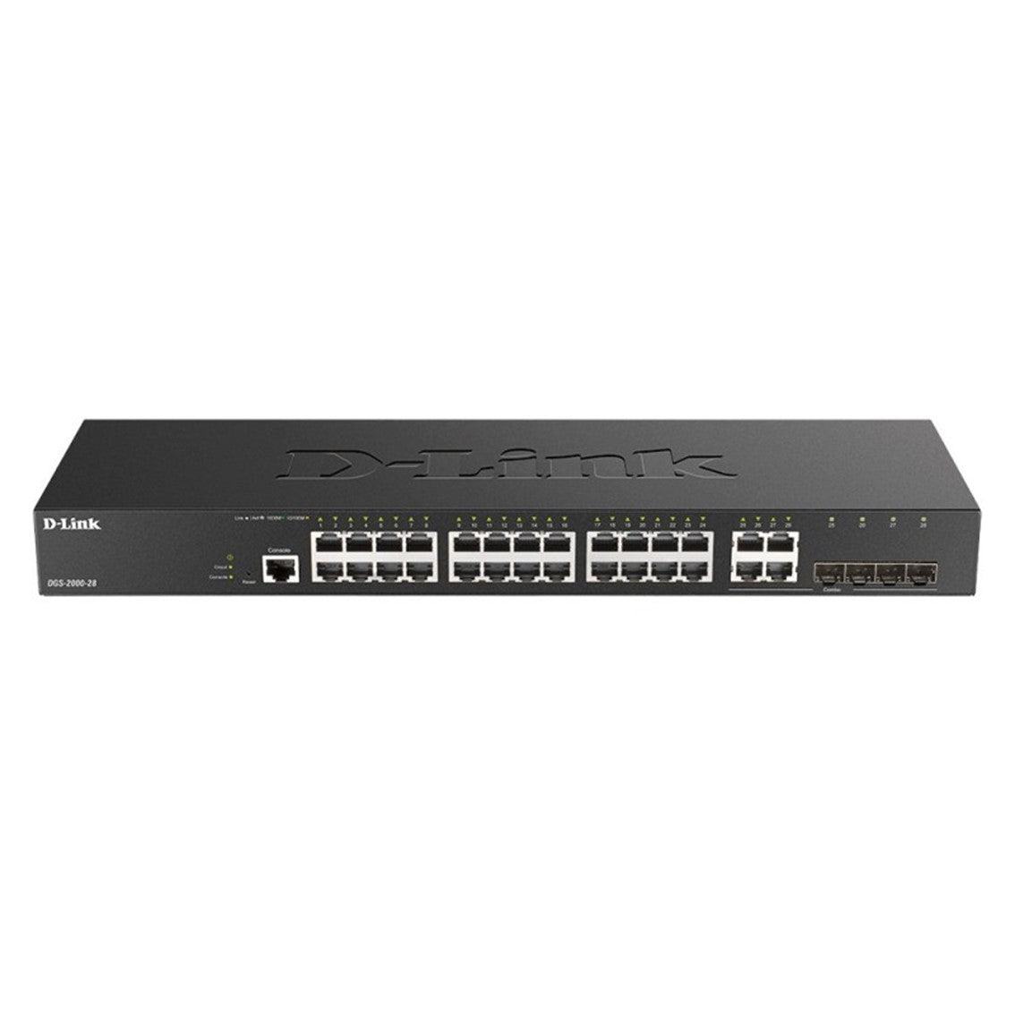 Switch d - link 28 puertos gestionable 24 gigabit ethernet 10 - 100 - 1000 4 sfp