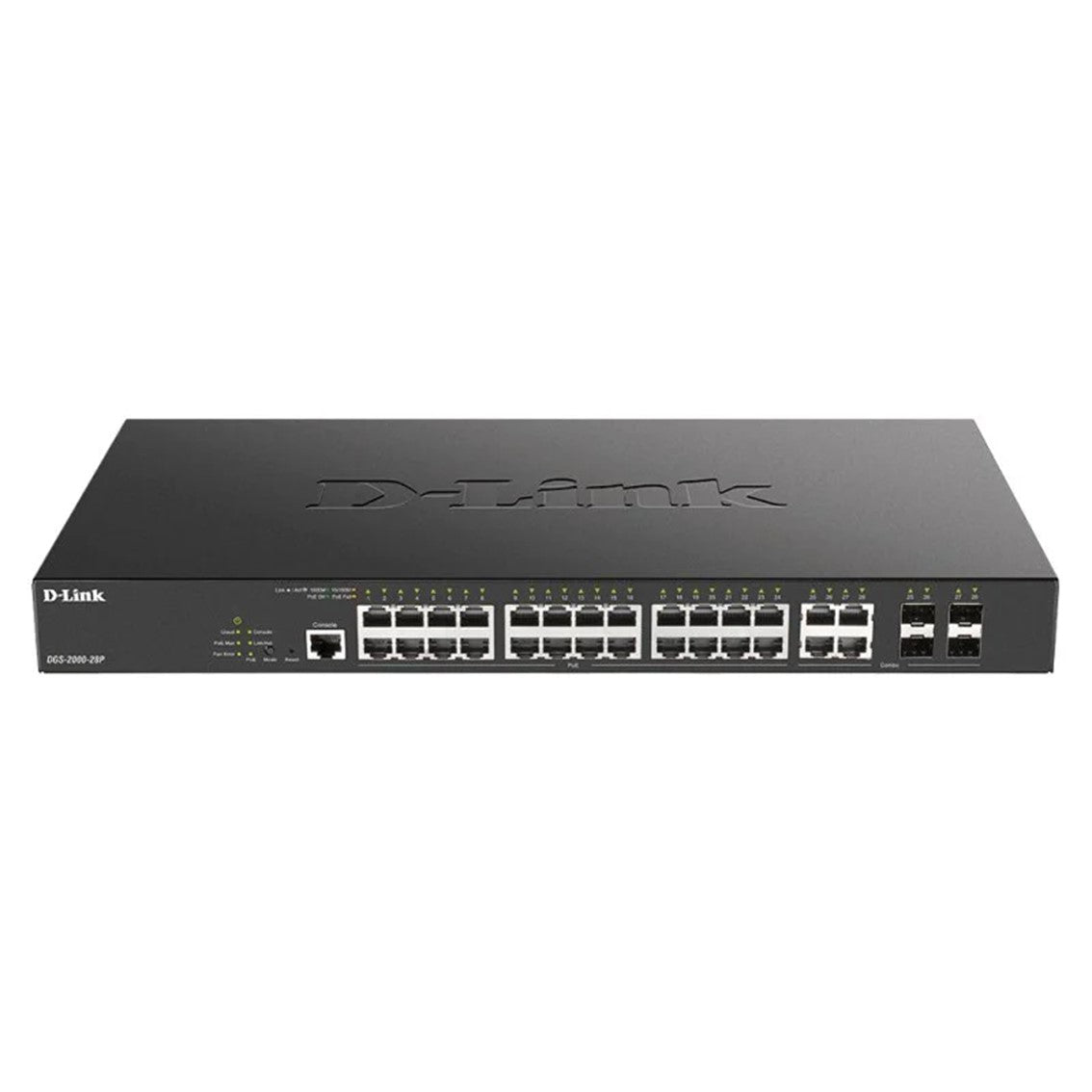 Switch d - link 28 puertos gestionable 24 gigabit ethernet 10 - 100 - 1000 poe 4 sfp
