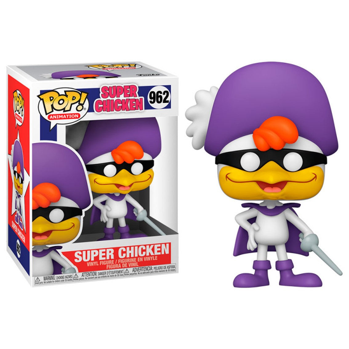 Funko pop animacion super chicken super chicken 55286