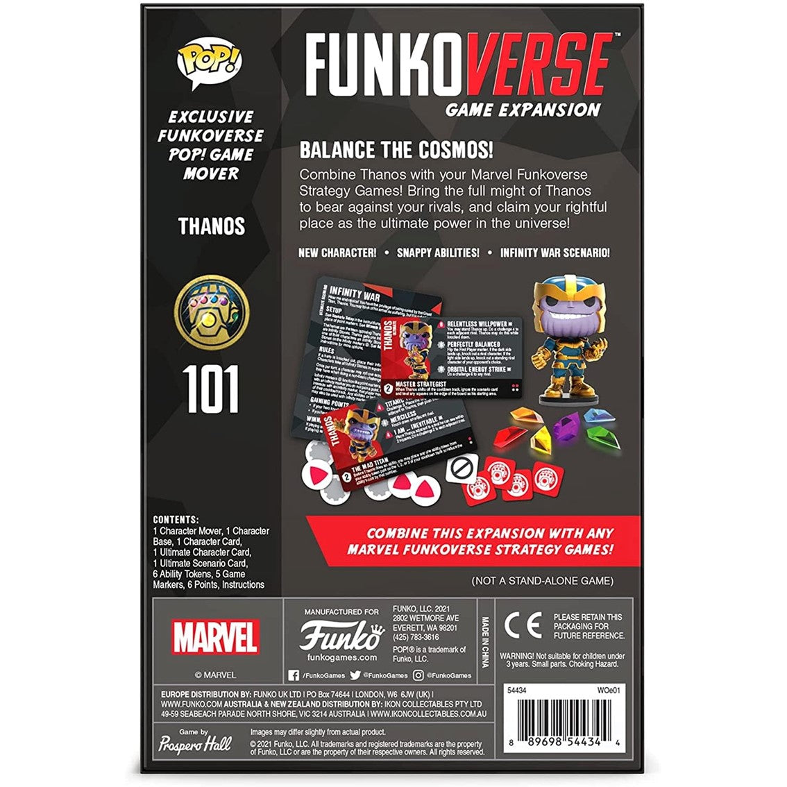 Juego de mesa funkoverse expansion marvel edicion 101 thanos español 57515