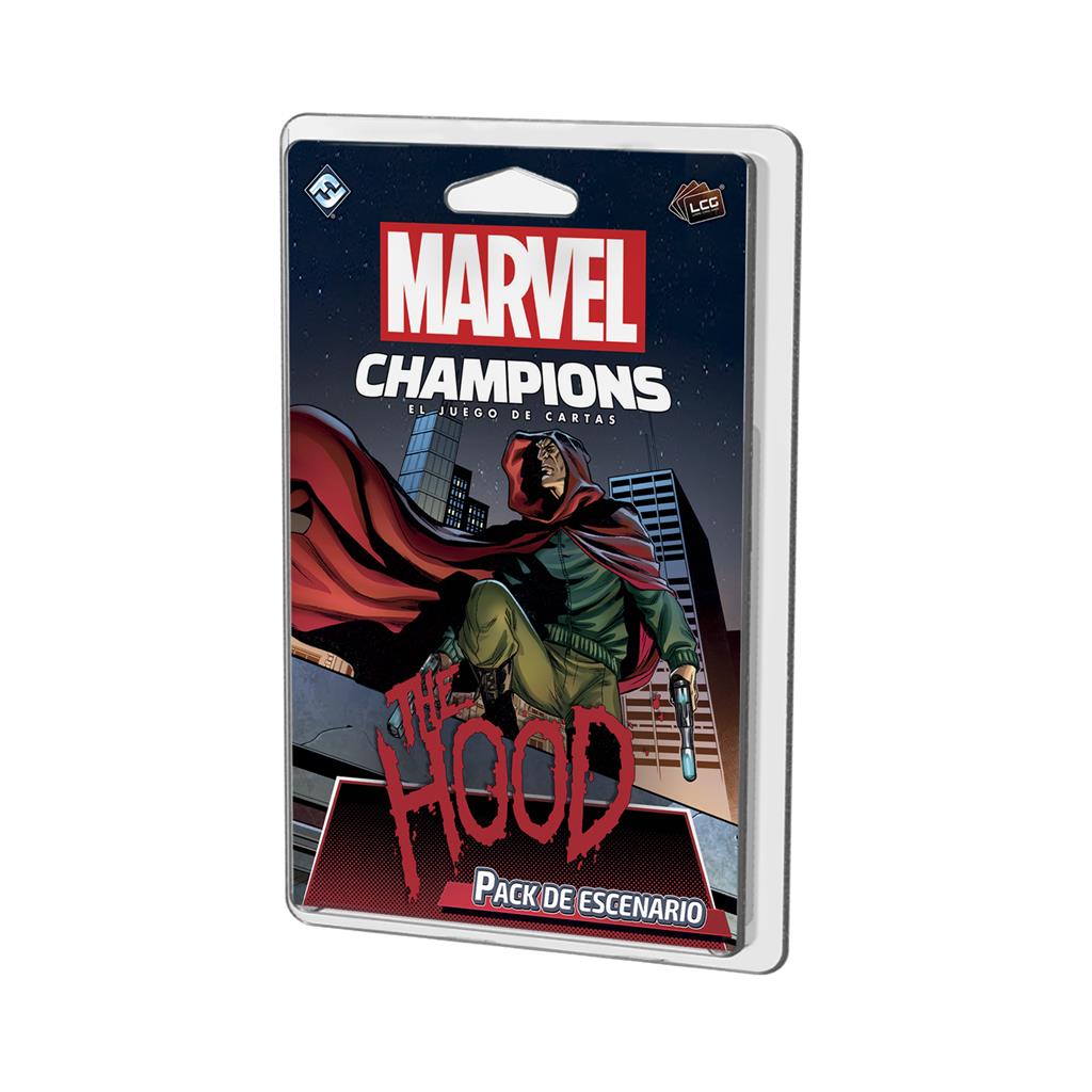 Juego de mesa marvel champions: the hood pack de escenario 78 cartas pegi 14