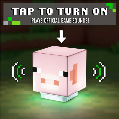 Lampara paladone minecraft cerdito musica incorporada