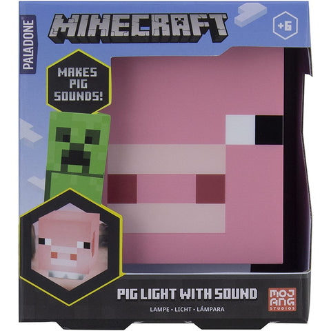 Lampara paladone minecraft cerdito musica incorporada