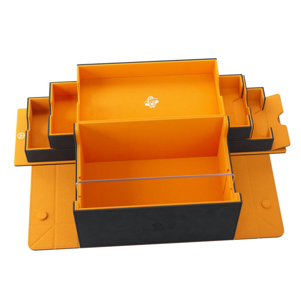 Caja para juego de cartas games' lair 600+ black - orange