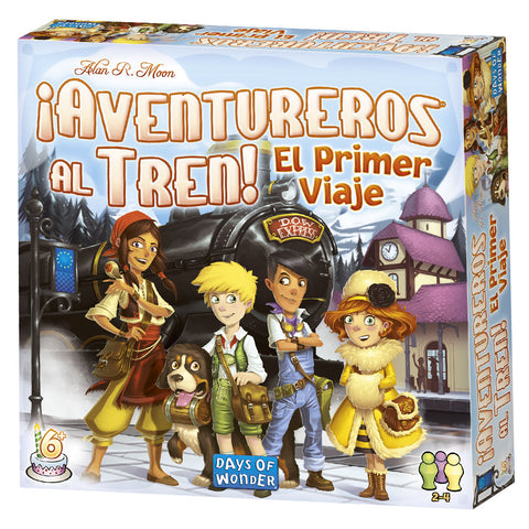 Juego de mesa ¡aventureros al tren! el primer viaje pegi 6