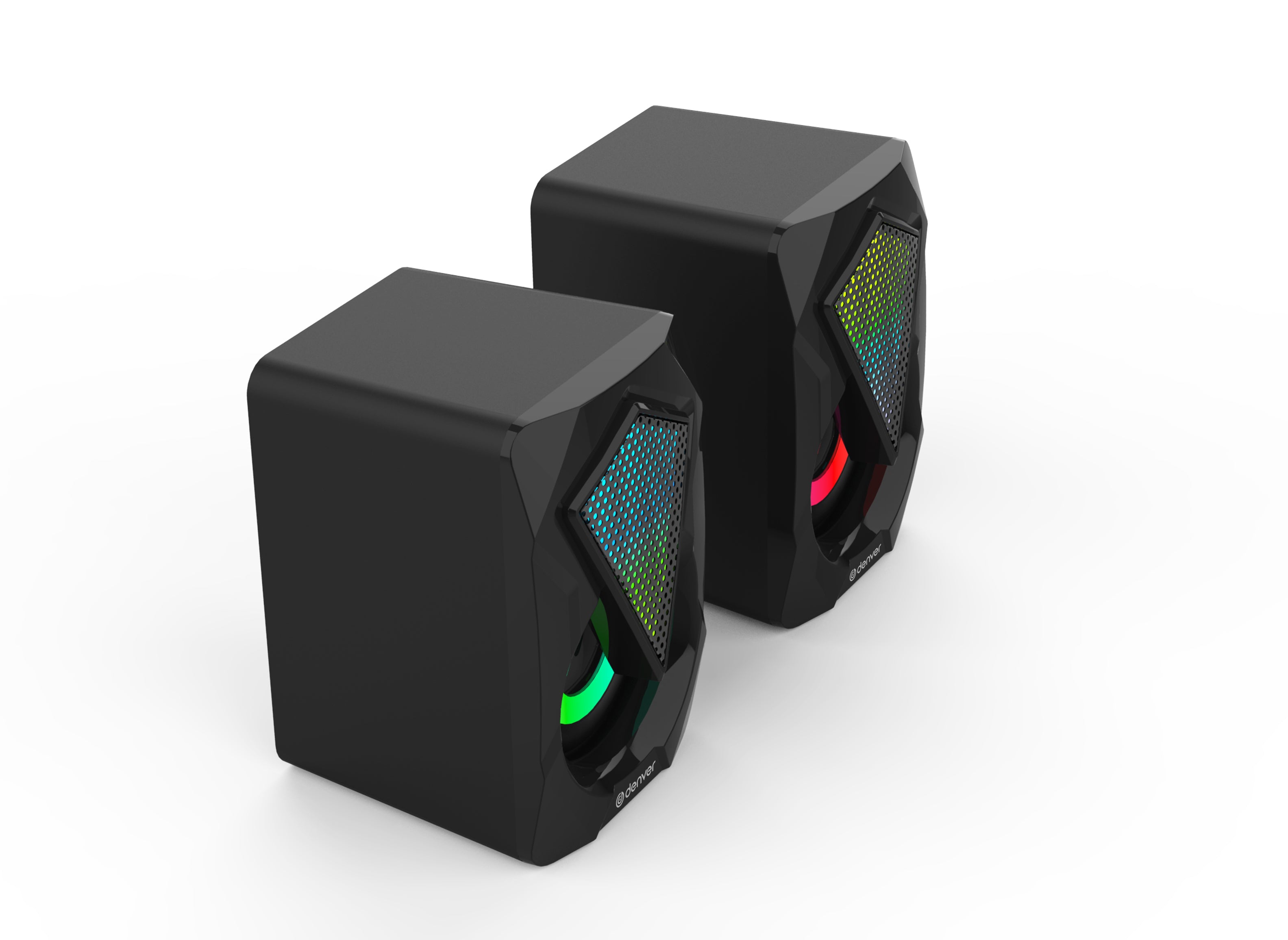 Altavoces gaming denver gas - 500 - 2 x 3w rms - usb - rgb