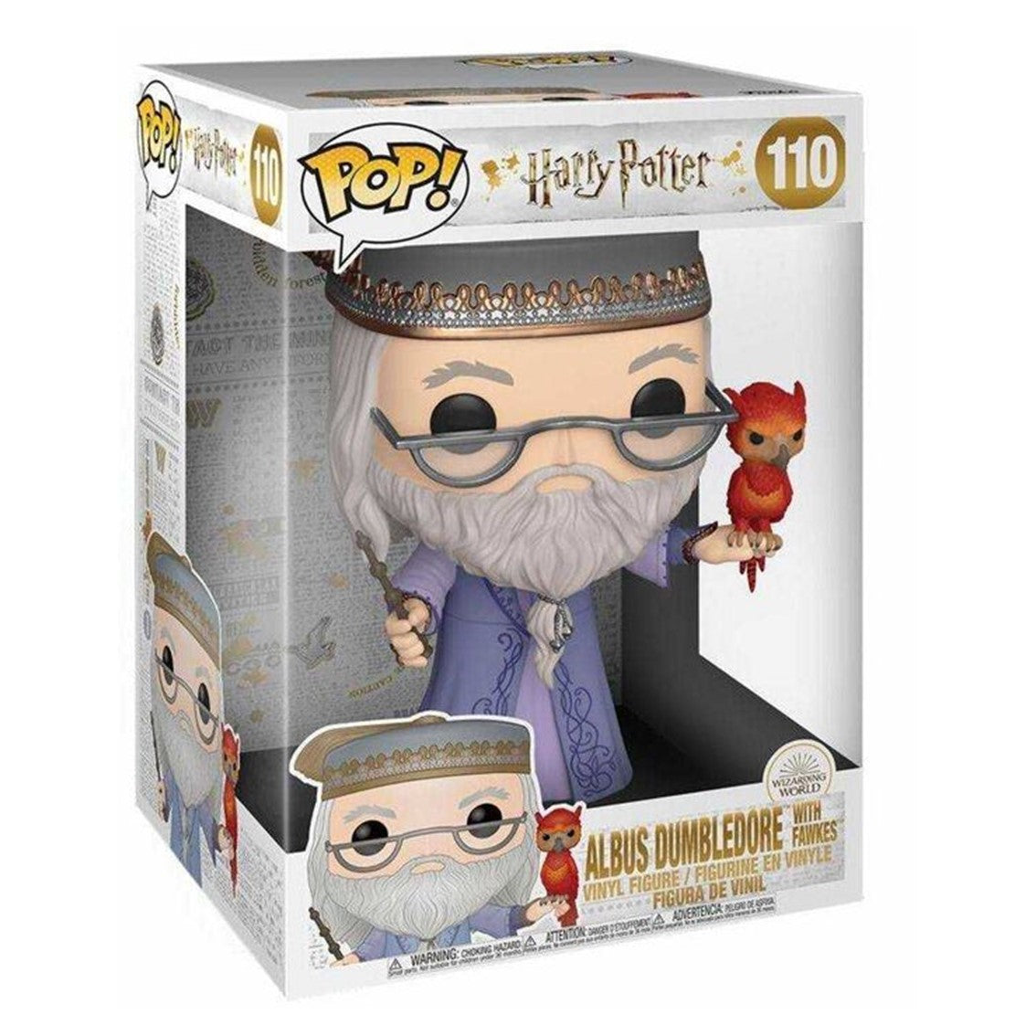 Funko pop harry potter dumbledore con fawkes fenix 10pulgadas 48038