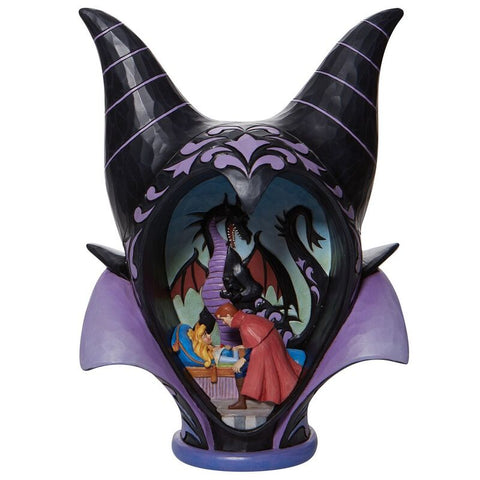 Figura enesco disney diorama la bella durmiente malefica style