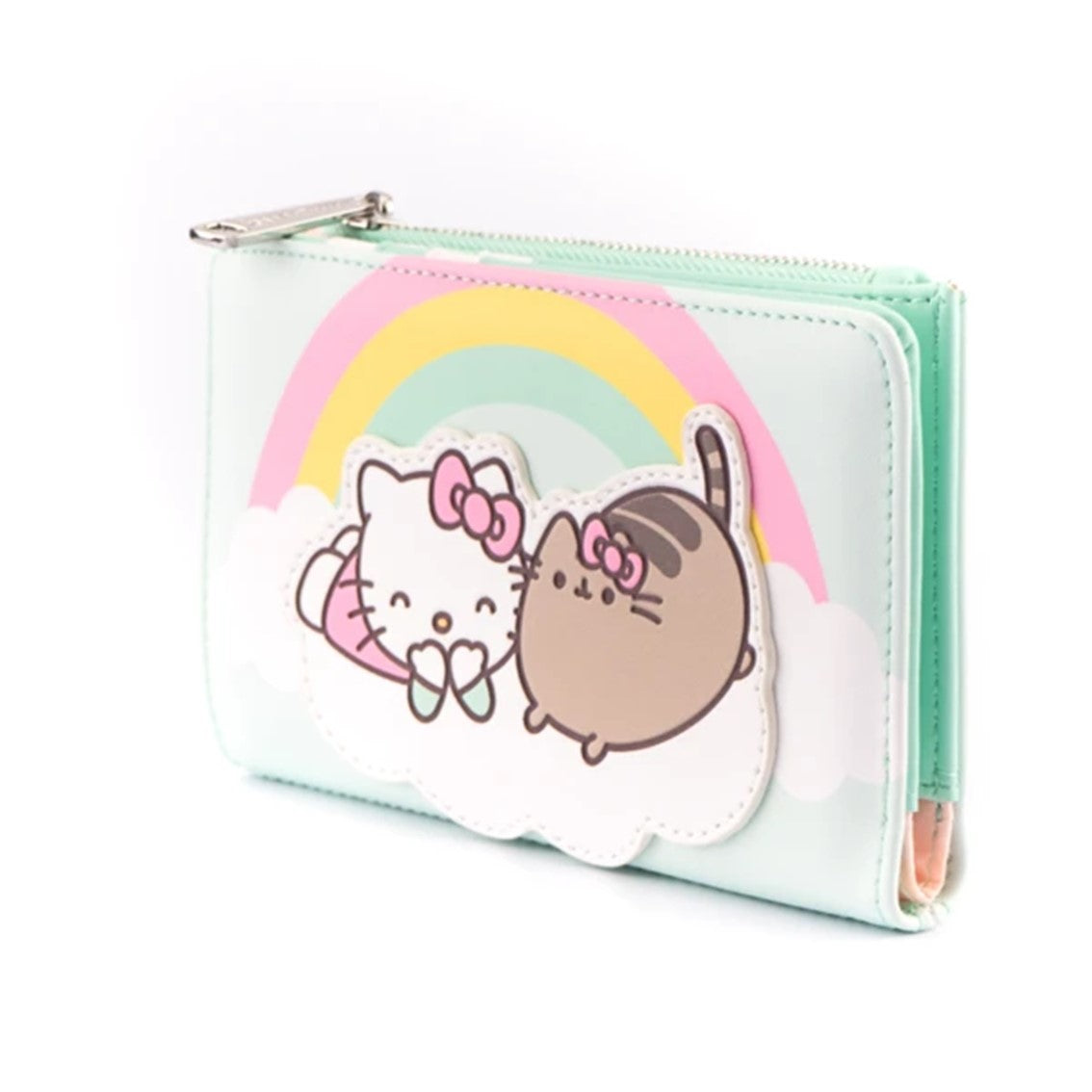 Monedero loungefly pusheen x hello kitty cloud lounging bifold