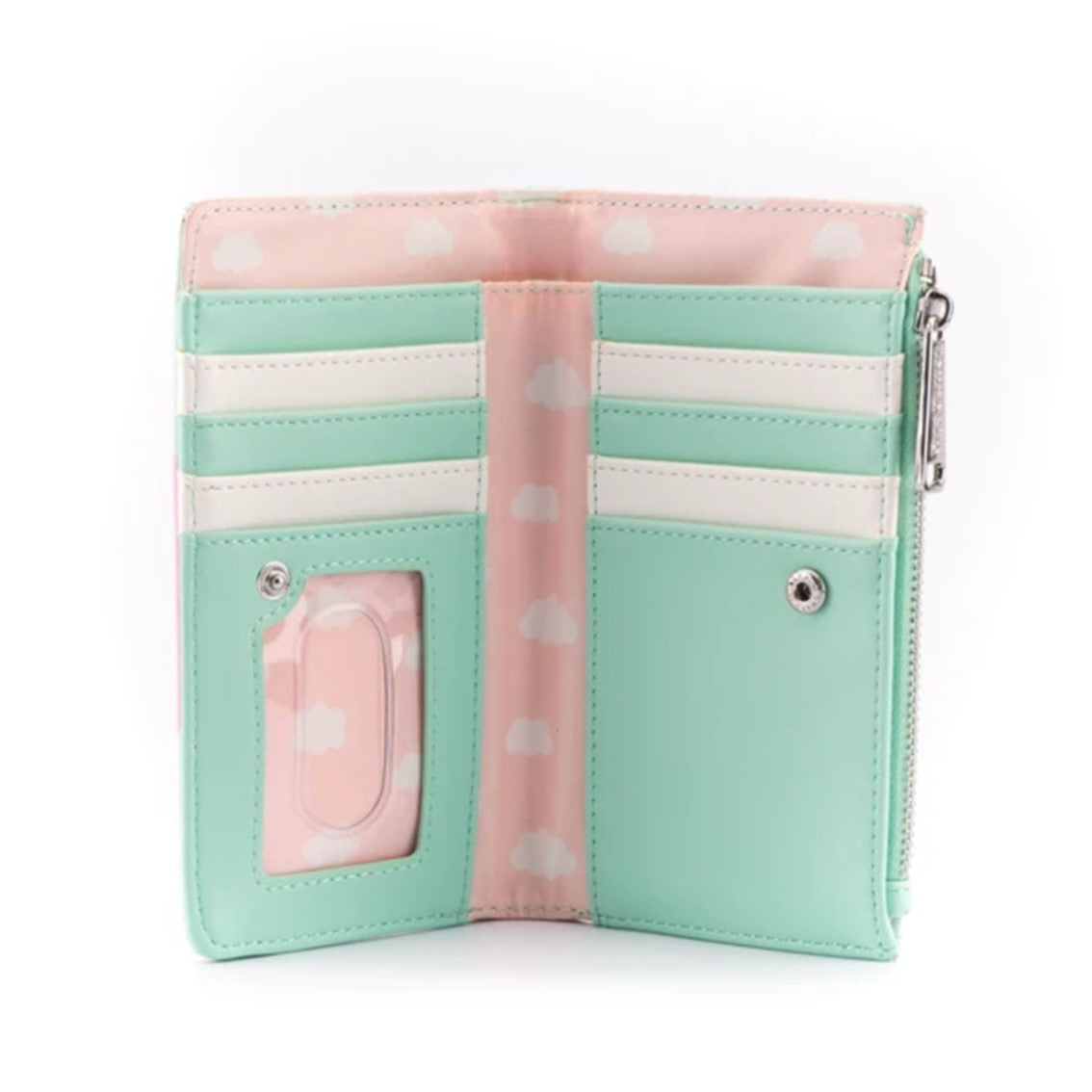 Monedero loungefly pusheen x hello kitty cloud lounging bifold