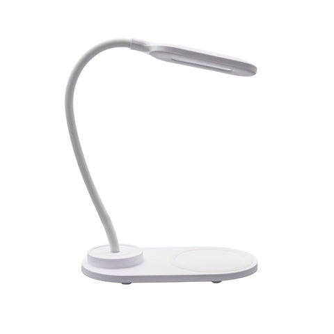 Lampara led denver lqi - 55 con cargador de movil inalambrico - 3 tonos de luz