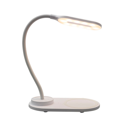 Lampara led denver lqi - 55 con cargador de movil inalambrico - 3 tonos de luz