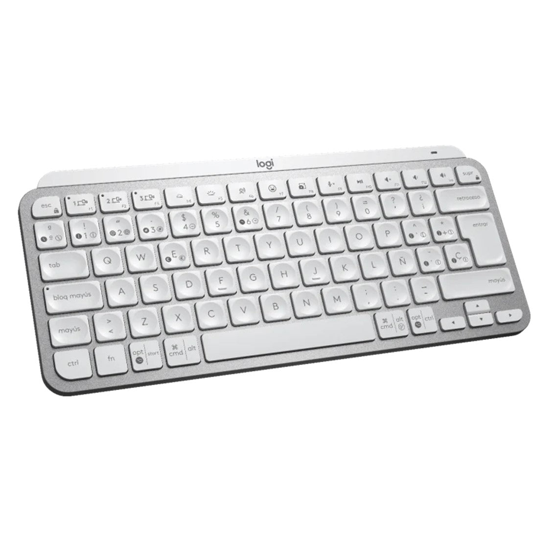 Teclado logitech mx keys gris palido wireless inalambrico qwerty español