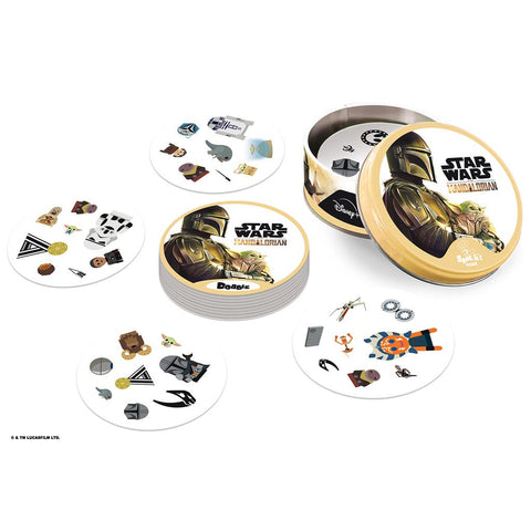 Juego de mesa dobble star wars mandalorian pegi 6