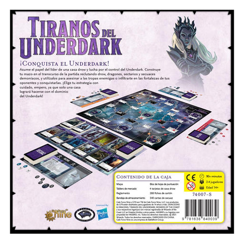 Juego de mesa tiranos del underdark pegi 14