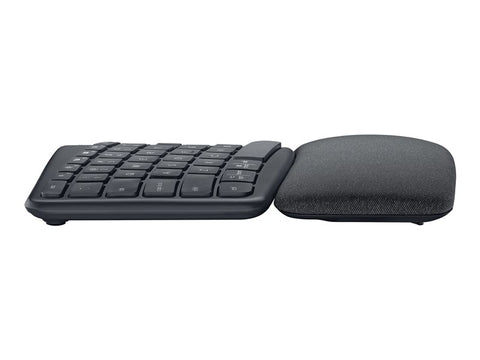 Teclado logitech ergo k860 split for business con logi bolt bluetooth wireles inalambrico grafito