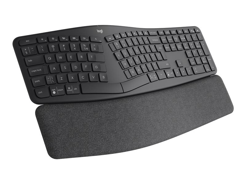 Teclado logitech ergo k860 split for business con logi bolt bluetooth wireles inalambrico grafito