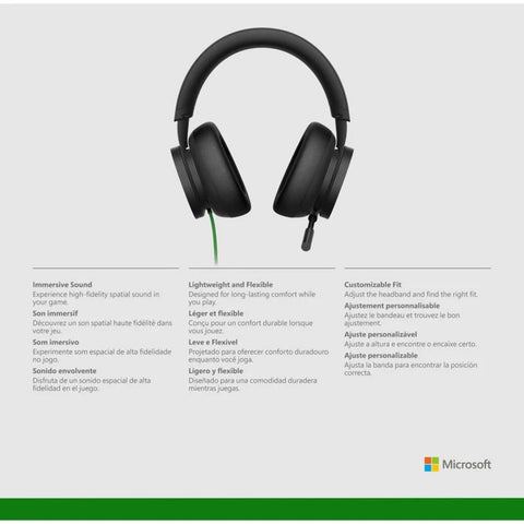 Auriculares microsoft para xbox series x|s - one - pc