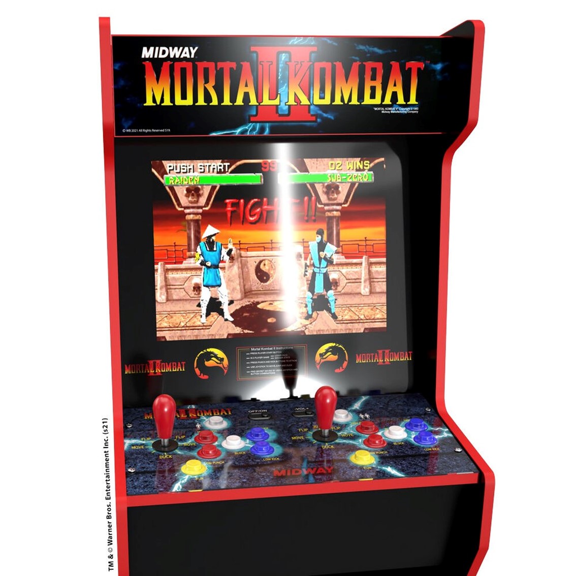 Consola maquina recreativa arcade1up midway legacy mortal kombat