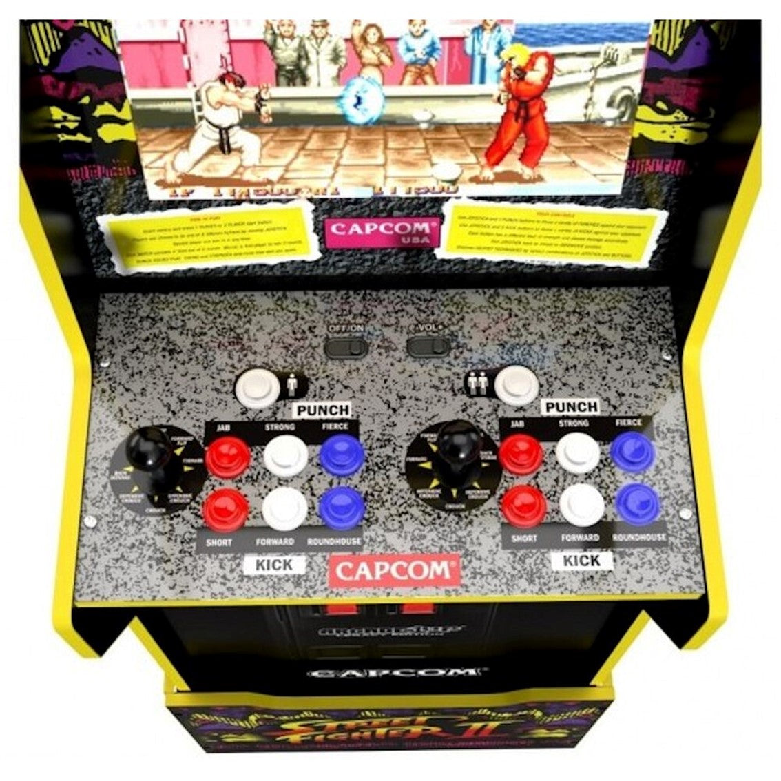 Consola maquina recreativa arcade1up capcom legacy street figther ii