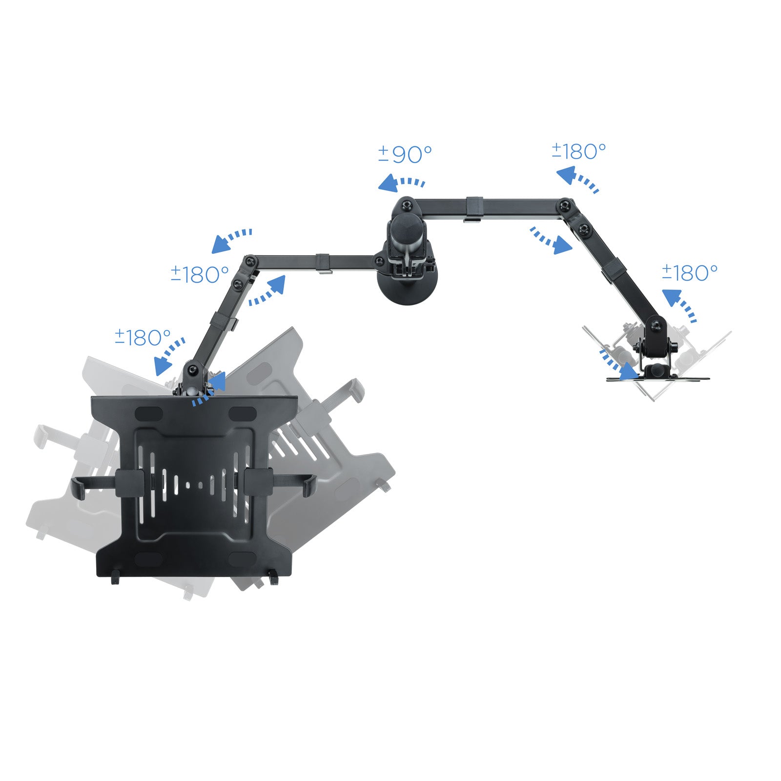 Soporte de mesa tooq para pantalla 13pulgadas - 32pulgadas y portatil