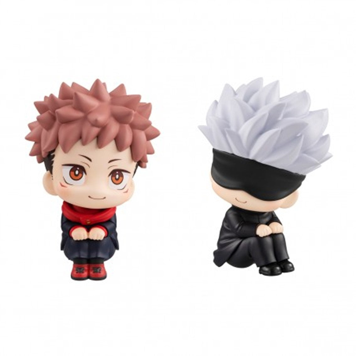 Figura megahouse look up series jujutsu kaisen yuji itadori y satoru gojo 11cm