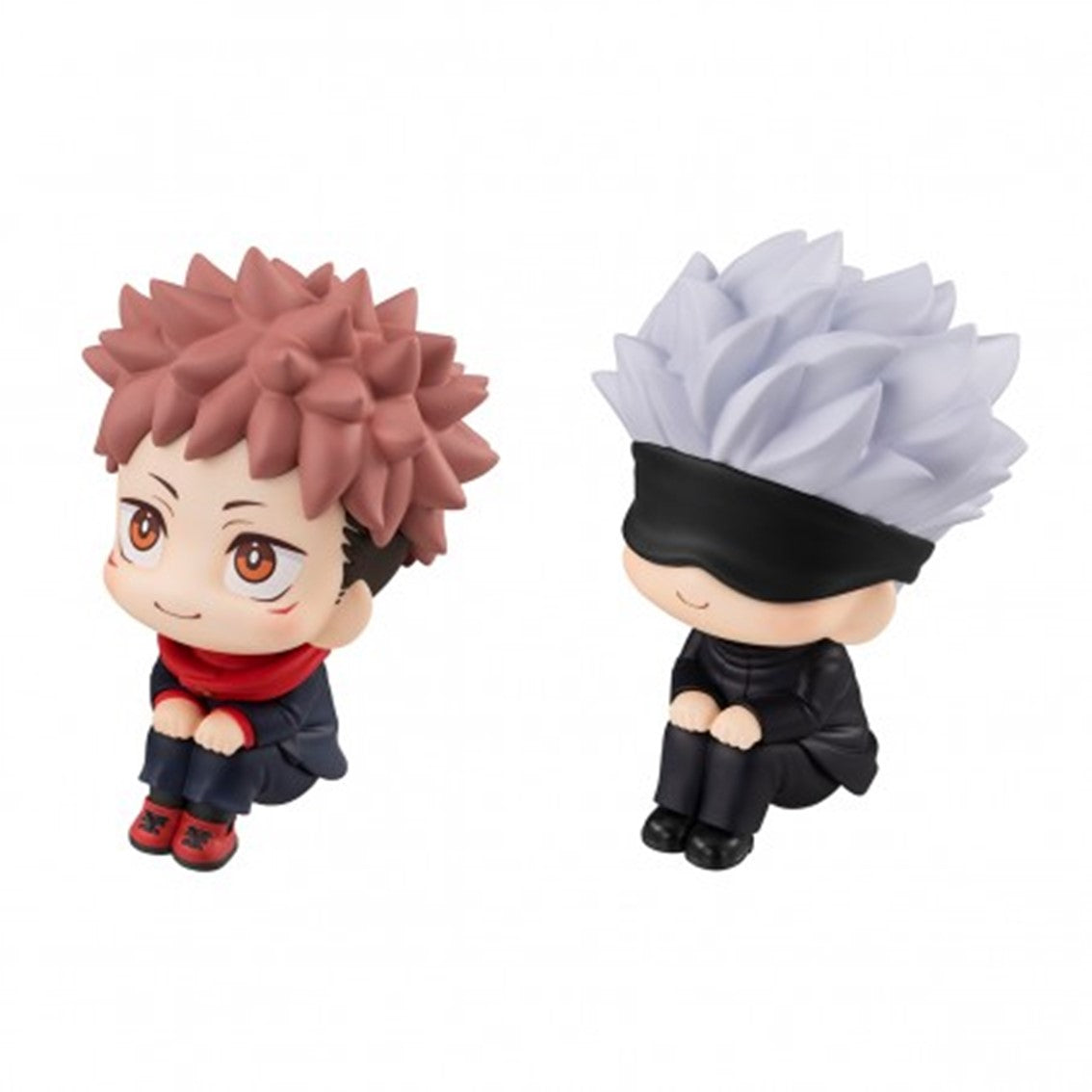 Figura megahouse look up series jujutsu kaisen yuji itadori y satoru gojo 11cm