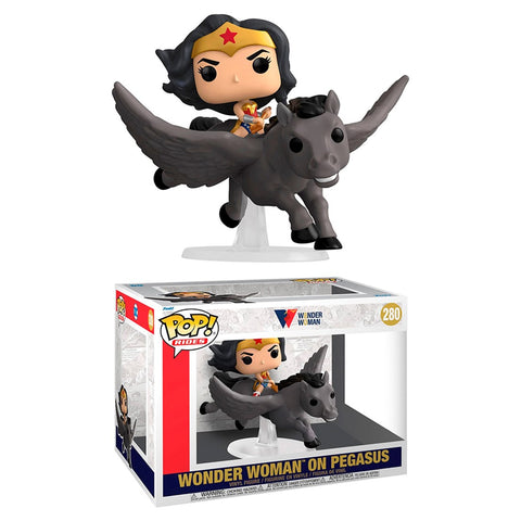 Funko pop ride deluxe dc wonder woman 80th desafio de los dioses wonder woman con pegaso 54989