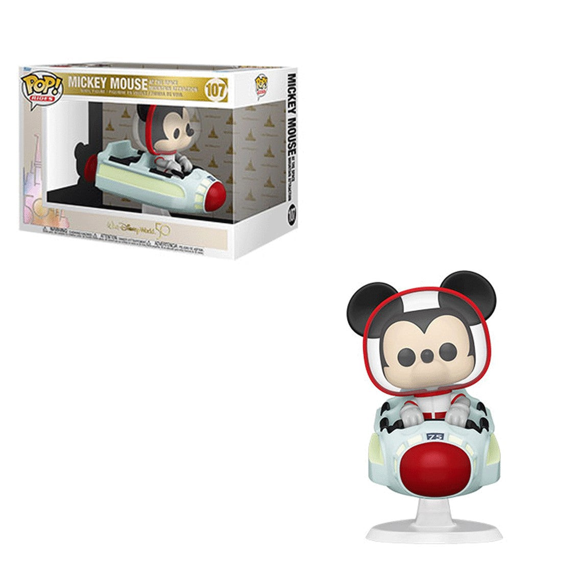 Funko pop ride supdlx disney world 50th aniversario mickey mouse en el espacio 45343