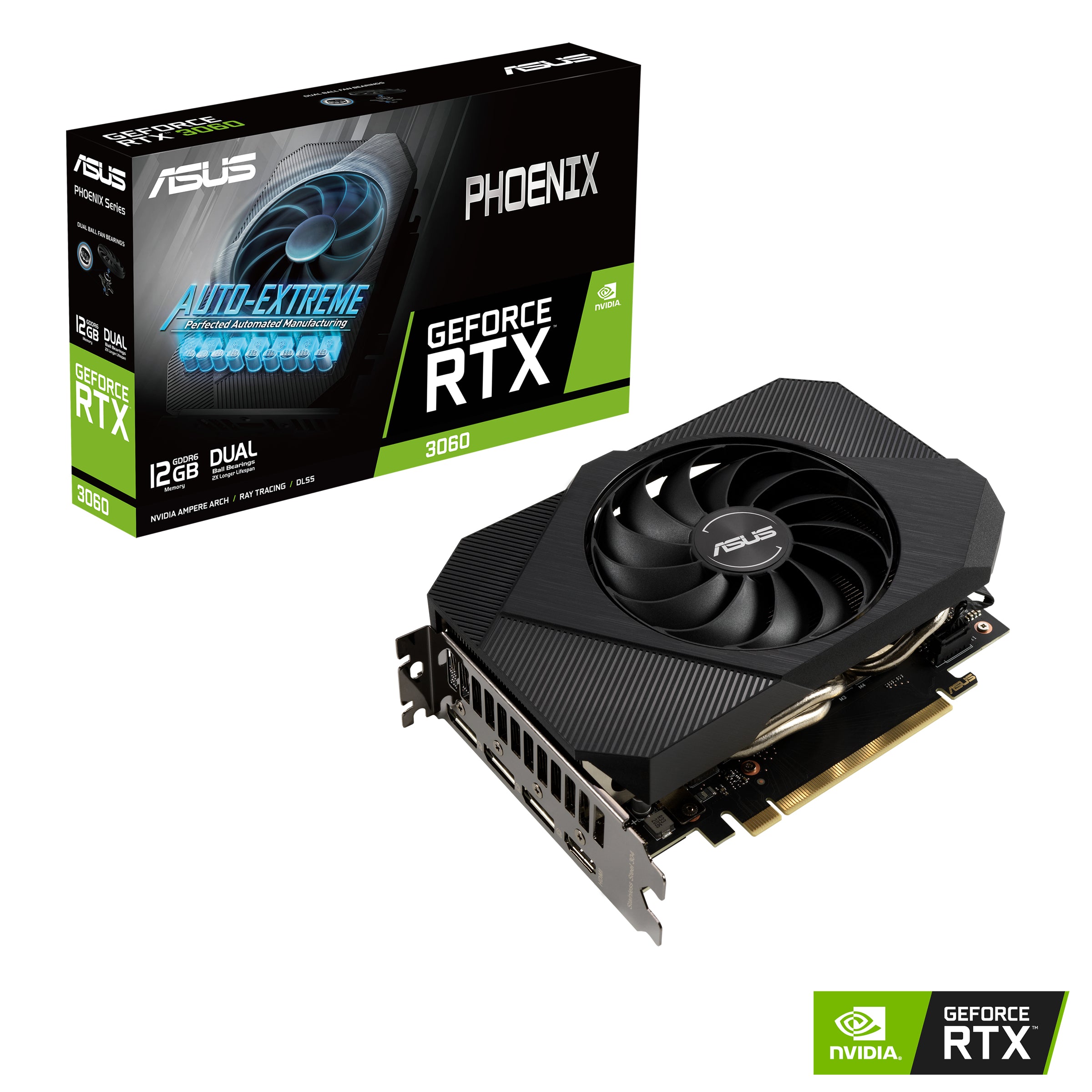 Asus nvidia ph - rtx3060 - 12g v2 12gb gddr6 hdmi display port