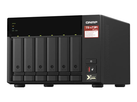 Servidor nas qnap ts - 673a - 8g 8gb 2.5g 6 compartimentos