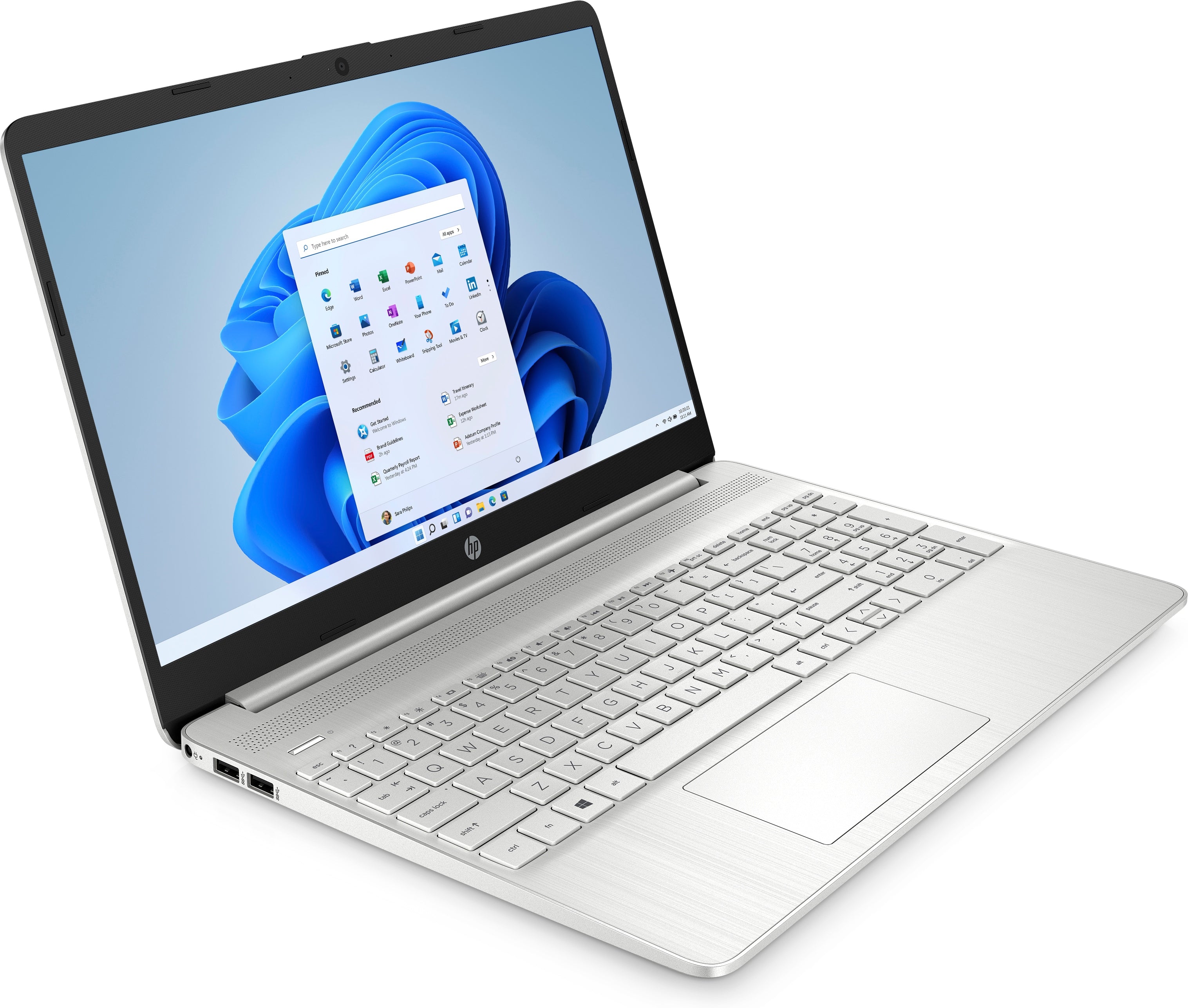 Portatil hp 15s - fq4059ns i5 - 1155g7 15.6pulgadas 8gb -  ssd512gb -  wifi -  bt -  w11 -  plata natural