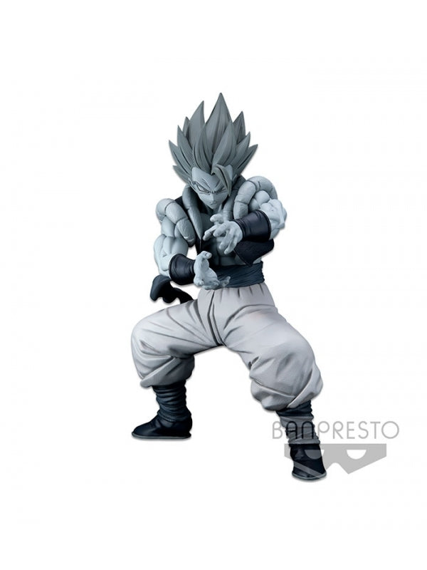 Figura banpresto dragon ball super super saiyan blue gogeta tones blanco & negro master stars piece