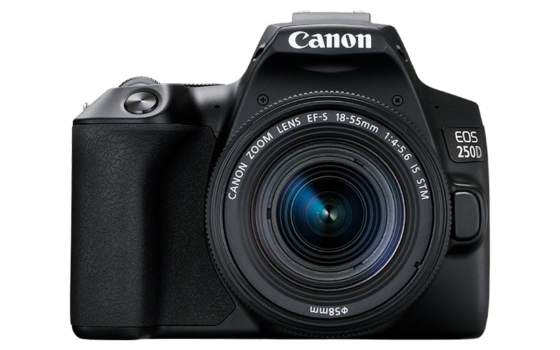 Camara digital canon reflex eos 250d+ef - s 18 - 55mm f - 4 - 5.6 is -   24.1mp -  digic 8 -  4k -  wifi -  bluetooth -  negro