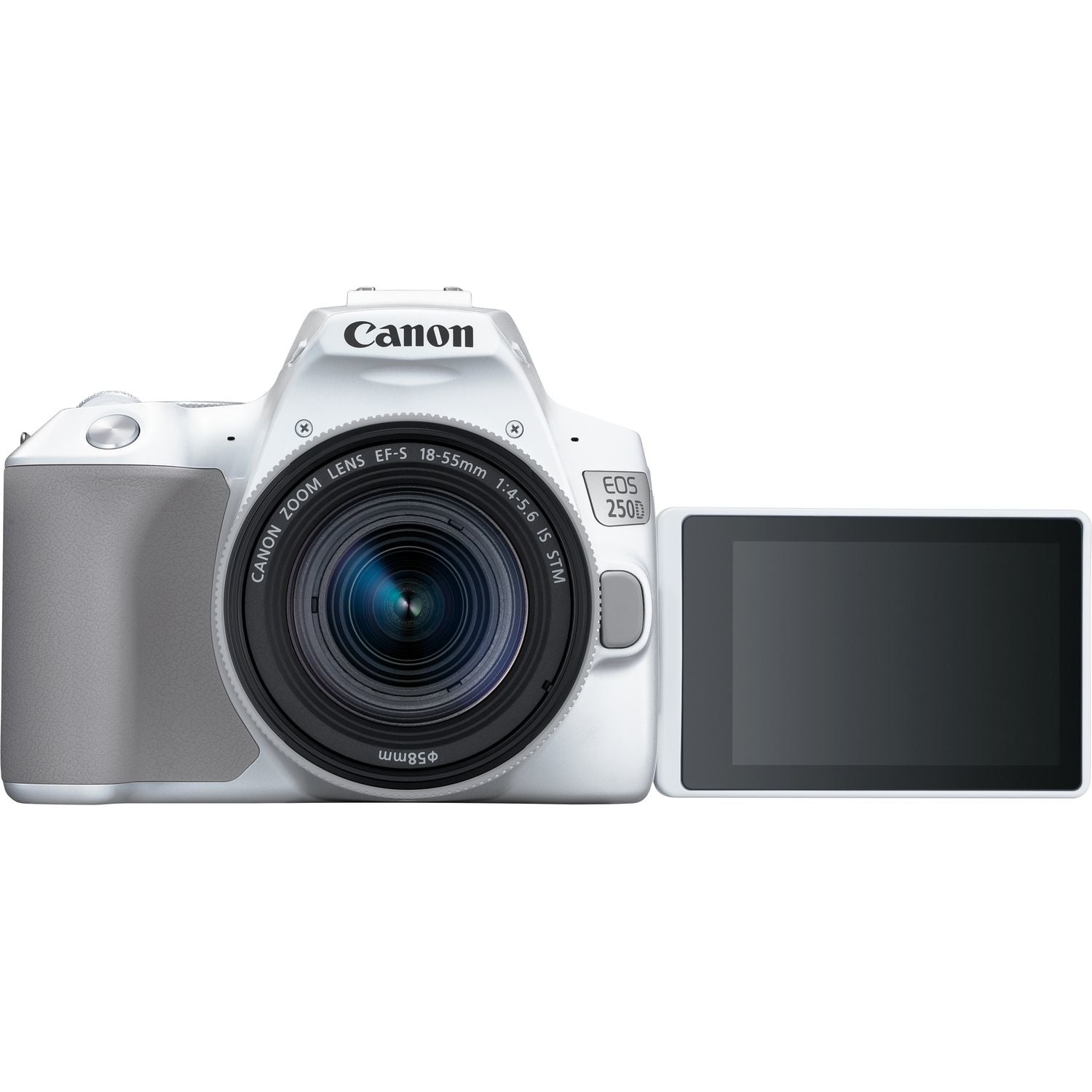 Camara digital canon reflex eos 250d wh+ef - s 18 - 55mm f - 4 - 5.6 is -  24.1mp -  digic 8 -  4k -  wifi -  bluetooth -  blanca