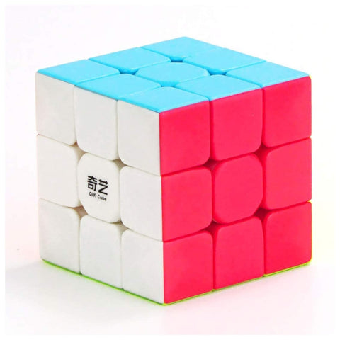 Cubo de rubik qiyi 3x3 stickerless o bordes negros