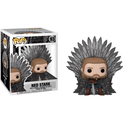Funko pop deluxe juego de tronos ned star en trono de hierro 56791
