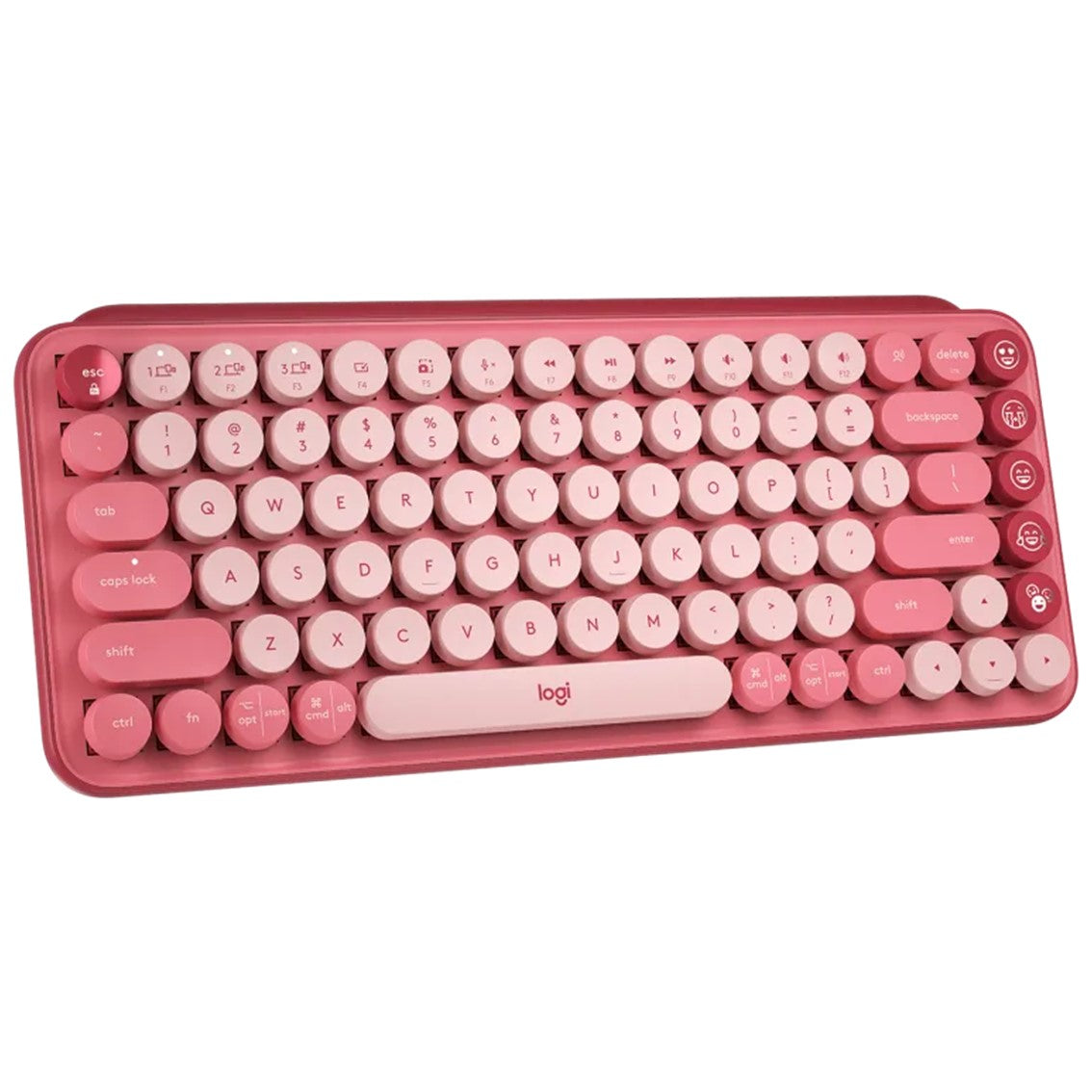 Teclado logitech pop keys heartbreaker rosa wireless inalambrico