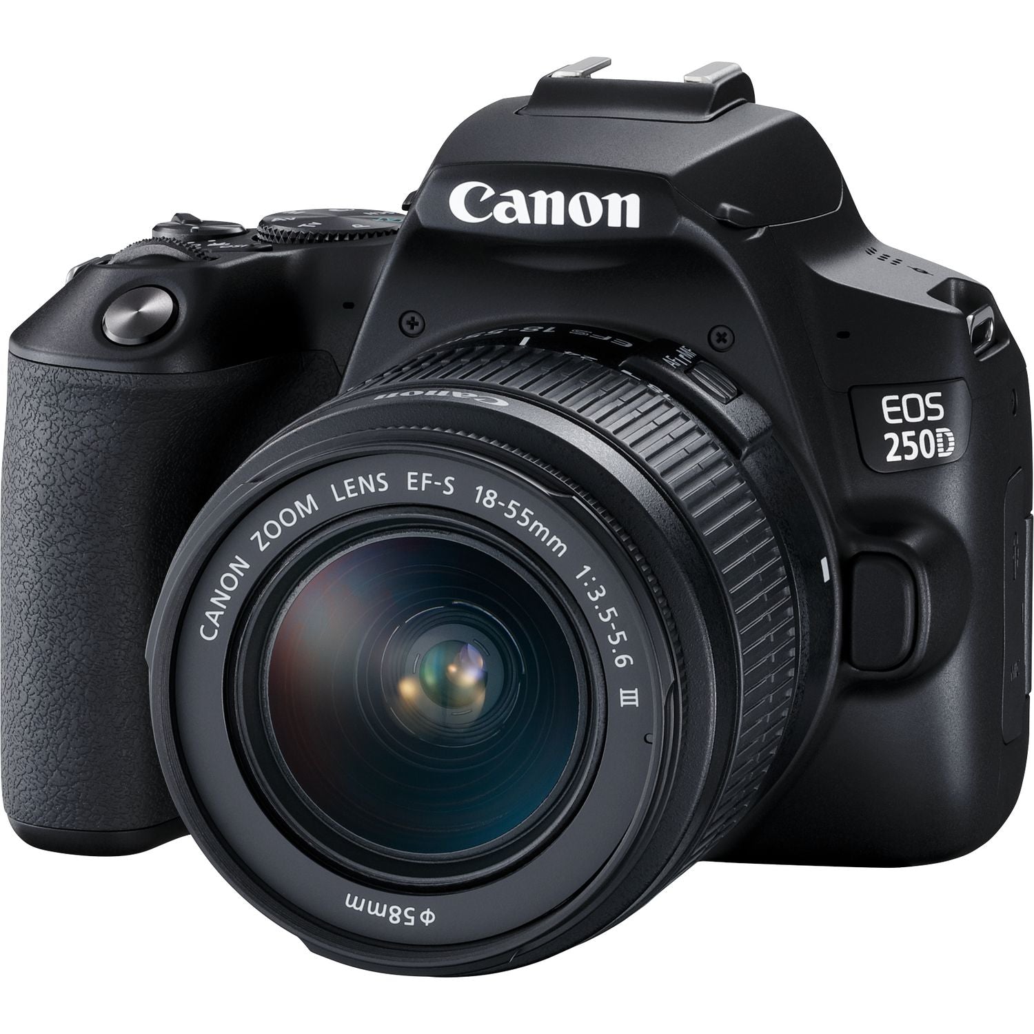 Camara digital canon reflex eos 250d+ef - s 18 - 55mm dc -  24.1mp -  digic 8 -  4k -  wifi -  bluetooth -  negro