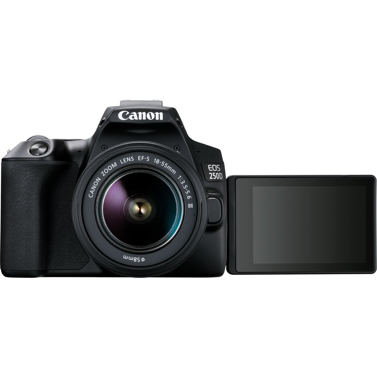 Camara digital canon reflex eos 250d+ef - s 18 - 55mm dc -  24.1mp -  digic 8 -  4k -  wifi -  bluetooth -  negro