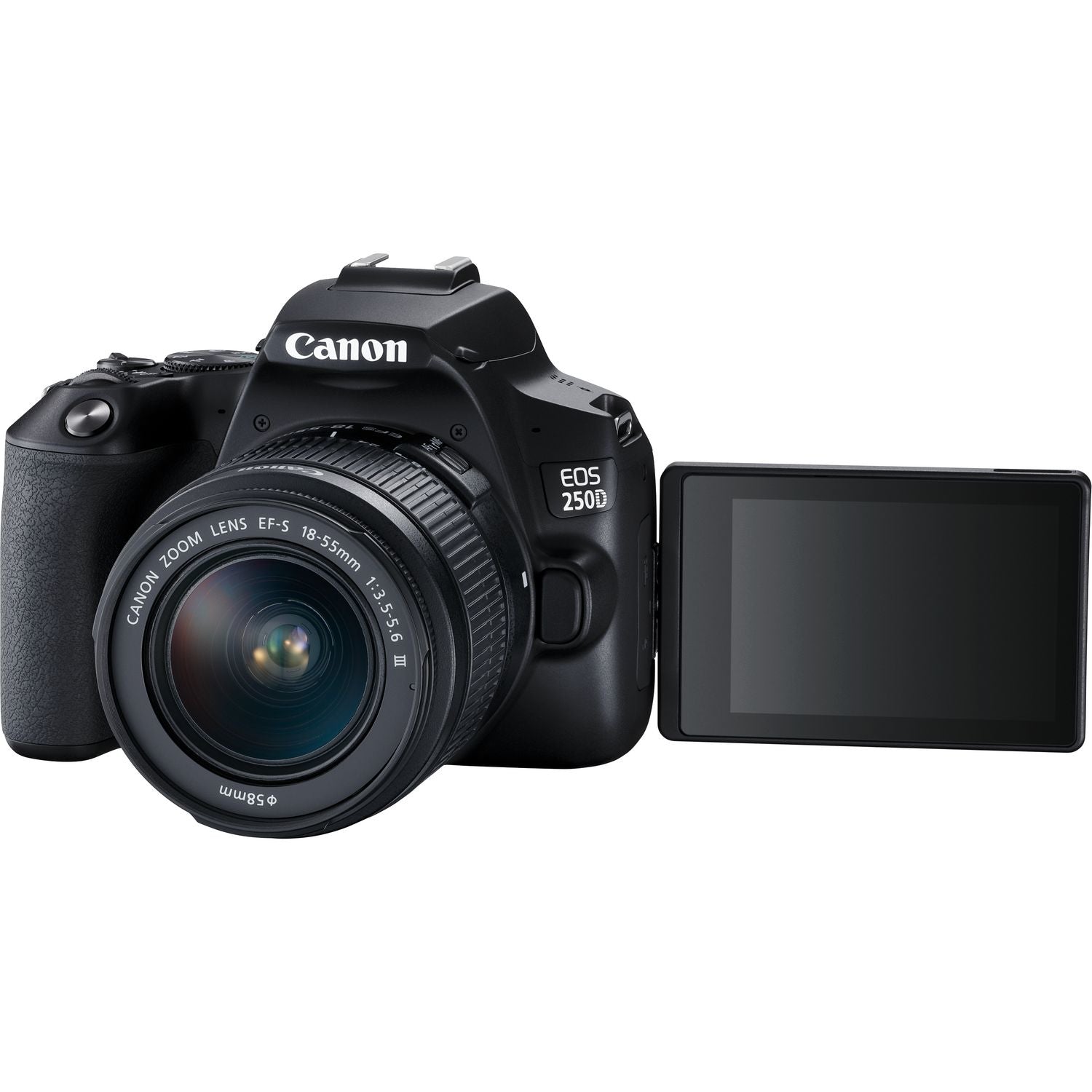 Camara digital canon reflex eos 250d+ef - s 18 - 55mm dc -  24.1mp -  digic 8 -  4k -  wifi -  bluetooth -  negro