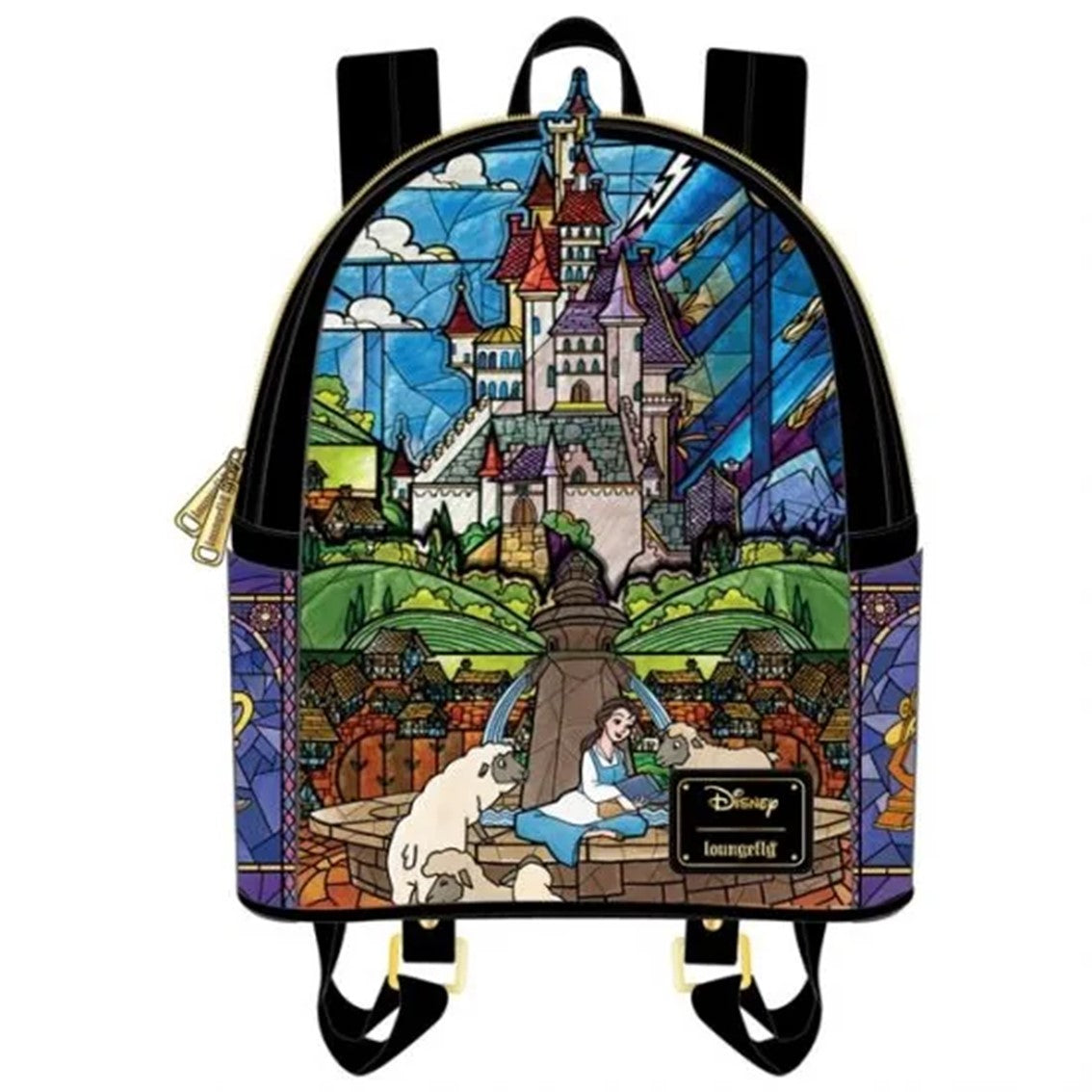 Mochila loungefly disney la bella y la bestia castillo