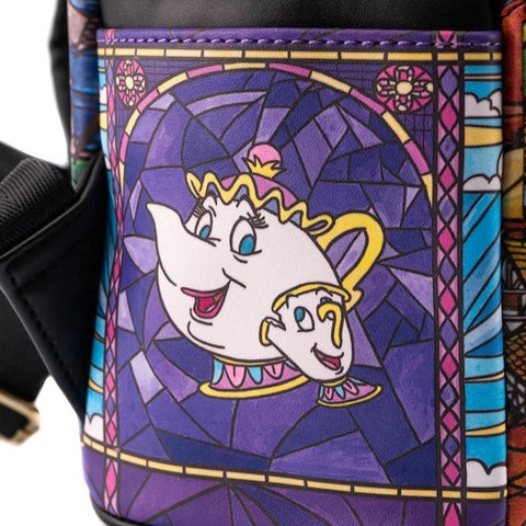 Mochila loungefly disney la bella y la bestia castillo