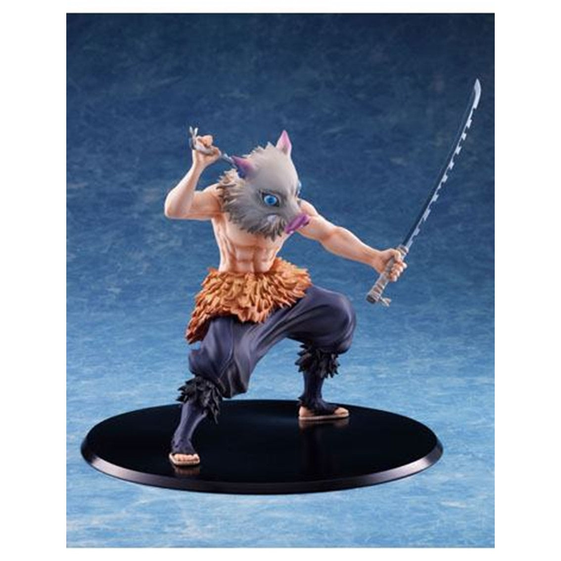 Figura aniplex demon slayer kimetsu no yaiba inosuke hashibira con & sin mascara de jabali