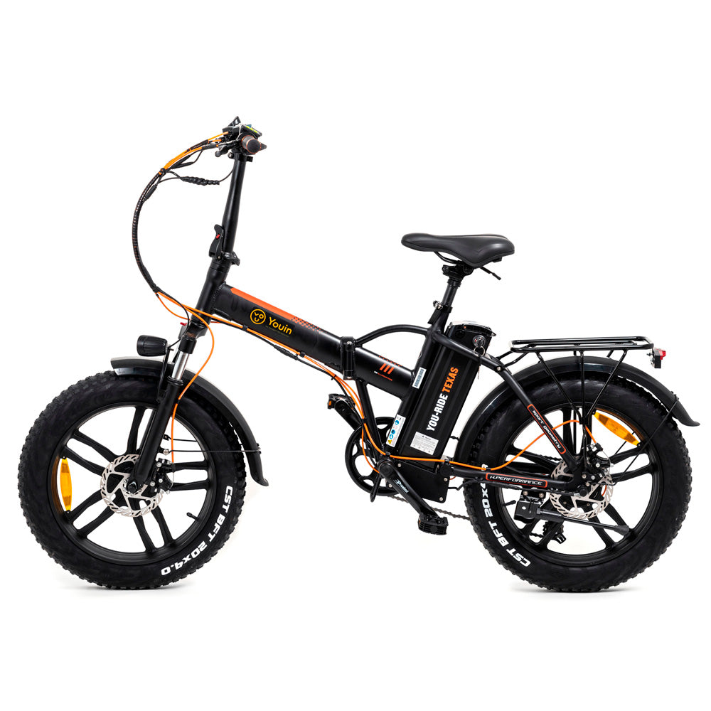 Bicicleta electrica youin you - ride texas - motor 250w -  plegable -  rueda 20pulgadas tipo fat