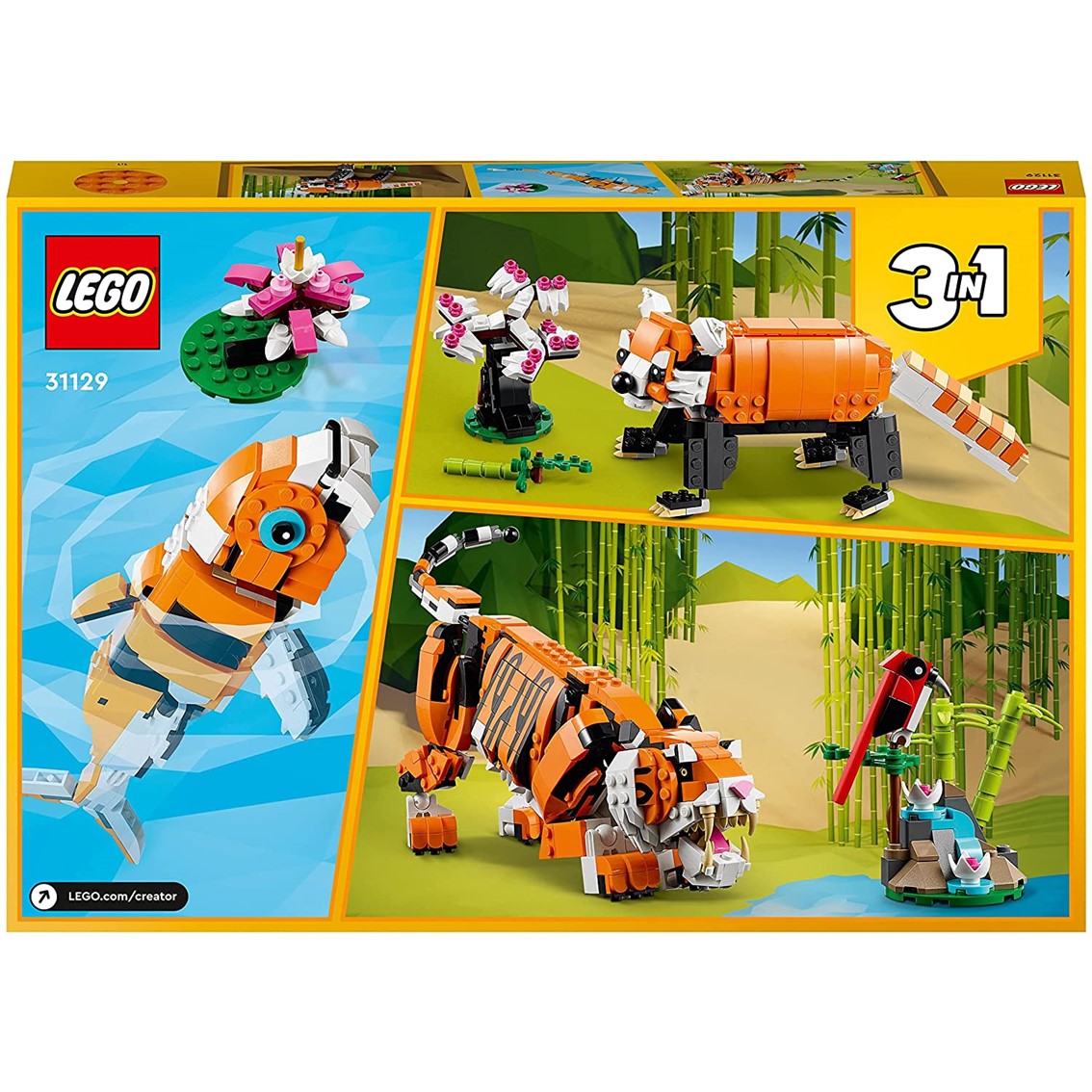 Lego creator tigre majestuoso